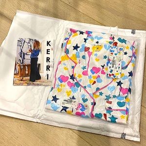 Roller Rabbit+Kerri Rosenthal Starry Starry Love Short Sleeve Polo Pajama Set
